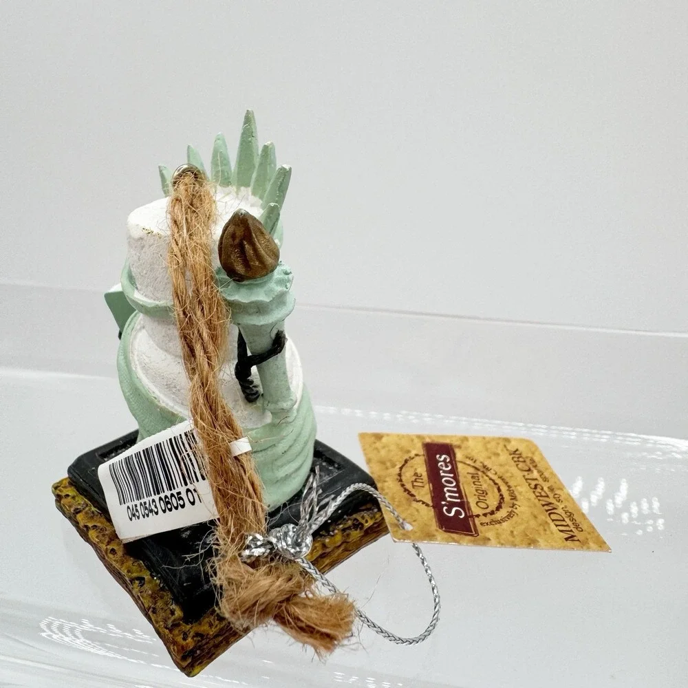 2011 The Original S'mores Midwest Statue Of Liberty Snowman Christmas Ornament